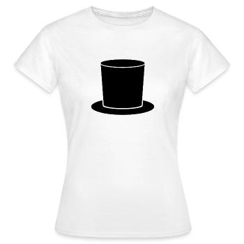 Zylinder - Frauen T-Shirt - Weiß - Vorne - AI Model Female 172 dark (172cm)