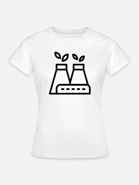 Umweltfreundliche Fabrik - Frauen T-Shirt - Weiß