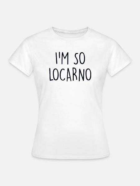 Locarno Switzerland Schweiz - Frauen T-Shirt - Weiß