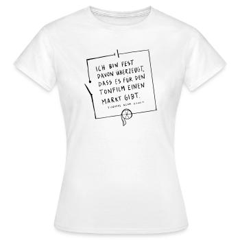Thomas Edison Schaltkreis - Frauen T-Shirt - Weiß - Vorne - AI Model Female 172 dark (172cm)