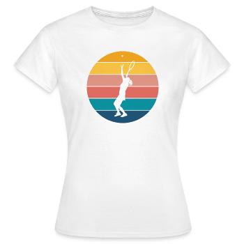 tennis - T-shirt Femme - blanc - Devant - AI Model Female 172 dark (172cm)