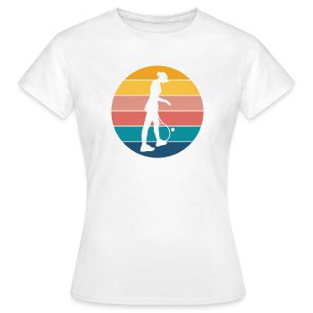 tennis - T-shirt Femme - blanc - Devant - AI Model Female 172 dark (172cm)