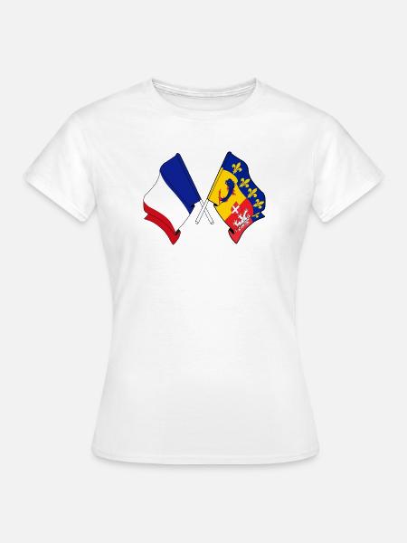 Rhône-Alpes-Herzfrequenz FR - Frauen T-Shirt - Weiß