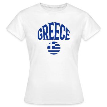 Greece - Women's T-Shirt - white - Front - AI Model Female 172 dark (172cm)