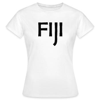Fidji - Fidji - Îles - Pacifique - Mers du Sud - T-shirt Femme - blanc - Devant - AI Model Female 172 dark (172cm)