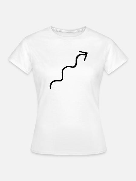 Wellenpfeil - Frauen T-Shirt - Weiß