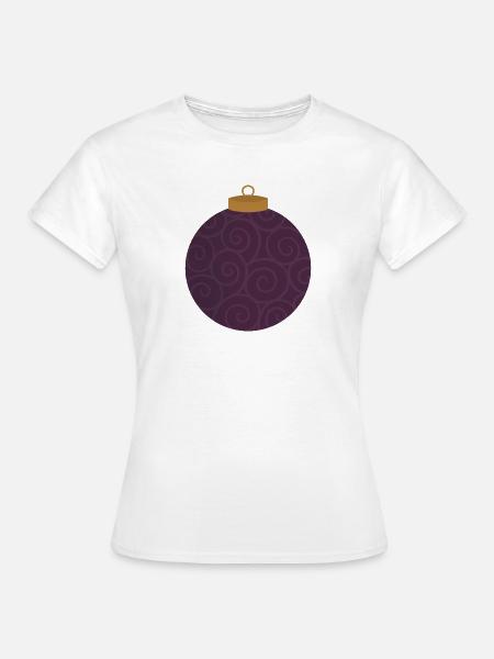 Wirbellila Ornament - Frauen T-Shirt - Weiß