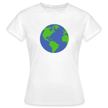 Planète Terre - T-shirt Femme - blanc - Devant - AI Model Female 172 dark (172cm)