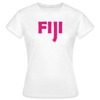 Fidji - Fidji - Îles - Pacifique - Mers du Sud - T-shirt Femme - blanc - Devant - AI Model Female 172 dark (172cm)