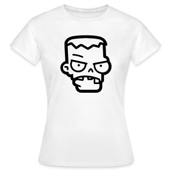 Zombie - Frauen T-Shirt - Weiß - Vorne - AI Model Female 172 dark (172cm)