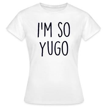 Yougoslavie Jugoslawien - T-shirt Femme - blanc - Devant - AI Model Female 172 dark (172cm)
