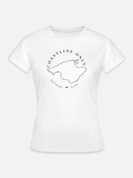 Coastline Only - Frauen T-Shirt - Weiß
