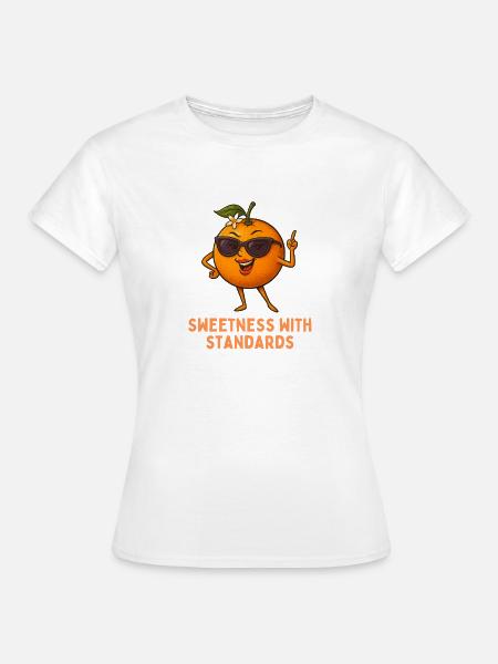 Orangencharme mit Standards - Frauen T-Shirt - Weiß