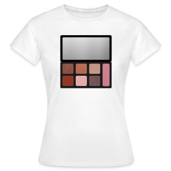 Neutraler Rosenfarben-Druck - Frauen T-Shirt - Weiß - Vorne - AI Model Female 172 dark (172cm)