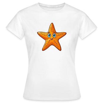 Starfish - Women's T-Shirt - white - Front - AI Model Female 172 dark (172cm)