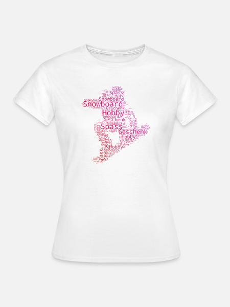 Direkte Snowboard Aussage - Frauen T-Shirt - Weiß