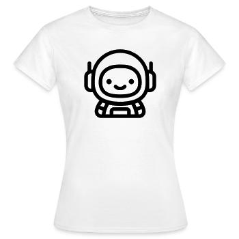 astronaute - T-shirt Femme - blanc - Devant - AI Model Female 172 dark (172cm)