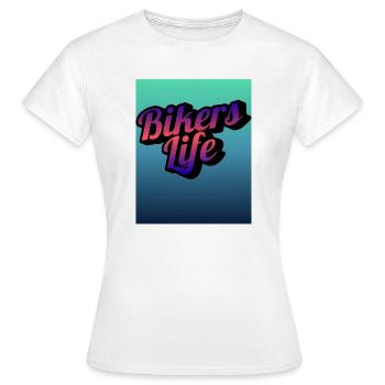Biker Life Gradient - Women's T-Shirt - white - Front - AI Model Female 172 dark (172cm)