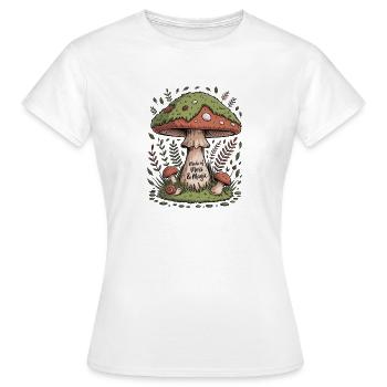 Made Of Moss And Magic Goblincore - Women's T-Shirt - white - Front - AI Model Female 172 dark (172cm)