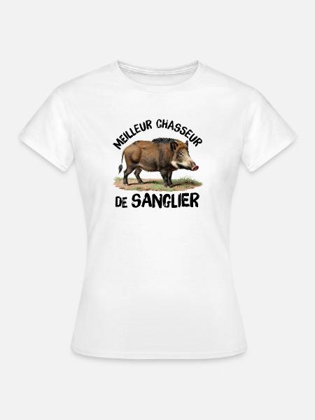 Bester Wildschweinjäger - Frauen T-Shirt - Weiß