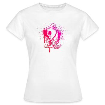 Direkte Floorball Aussage - Frauen T-Shirt - Weiß - Vorne - AI Model Female 172 dark (172cm)