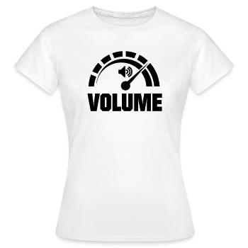 Pointeur du bouton de volume - T-shirt Femme - blanc - Devant - AI Model Female 172 dark (172cm)