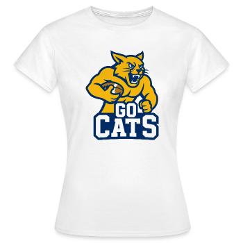 Mascotte de football Wild Cats Design du ventilateur - T-shirt Femme - blanc - Devant - AI Model Female 172 dark (172cm)