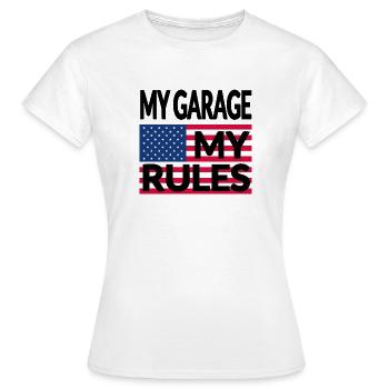 Garage - Frauen T-Shirt - Weiß - Vorne - AI Model Female 172 dark (172cm)