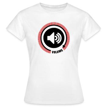 Lignes de volume des haut-parleurs - T-shirt Femme - blanc - Devant - AI Model Female 172 dark (172cm)