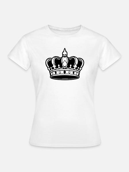 Krone Symbol - Frauen T-Shirt - Weiß