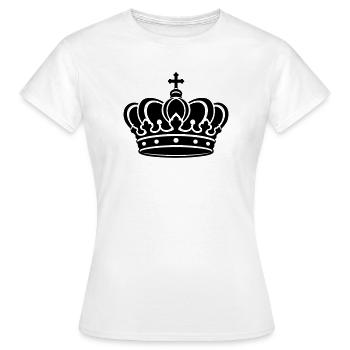Crown Symbol - Women's T-Shirt - white - Front - AI Model Female 172 dark (172cm)