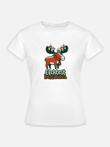 Elchtest bestanden - Frauen T-Shirt - Weiß