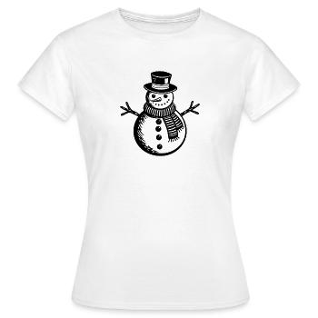 Snowman - Women's T-Shirt - white - Front - AI Model Female 172 dark (172cm)