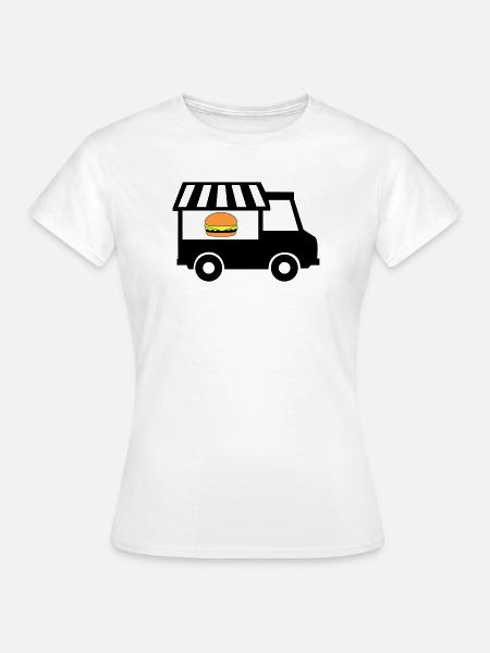 Streetfood Truck - Frauen T-Shirt - Weiß