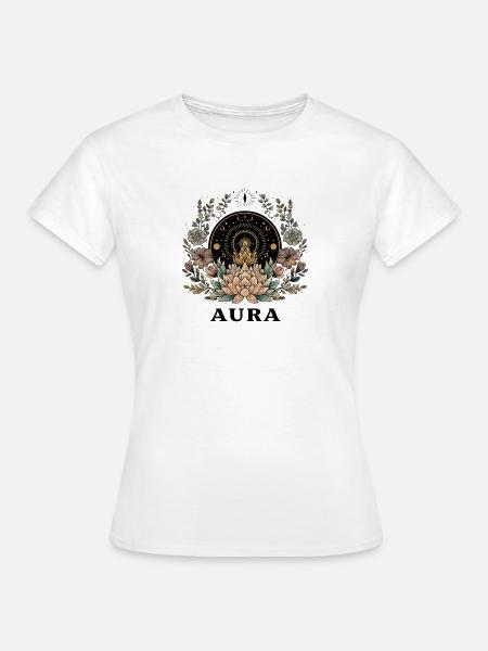 Aura Lotus Mandala - Frauen T-Shirt - Weiß