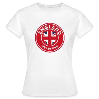 Emblème de Bradford England - T-shirt Femme - blanc - Devant - AI Model Female 172 dark (172cm)