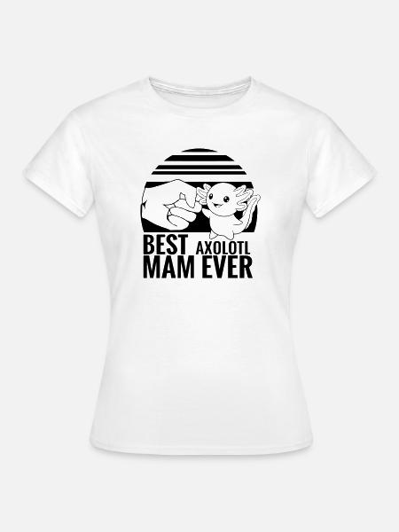 axolotl_mama - Frauen T-Shirt - Weiß