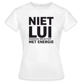 Nicht faul. Einfach selektiv mit der Energie. - Frauen T-Shirt - Weiß - Vorne - AI Model Female 172 dark (172cm)