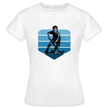 Floorball Liebe zum Anziehen - Frauen T-Shirt - Weiß - Vorne - AI Model Female 172 dark (172cm)