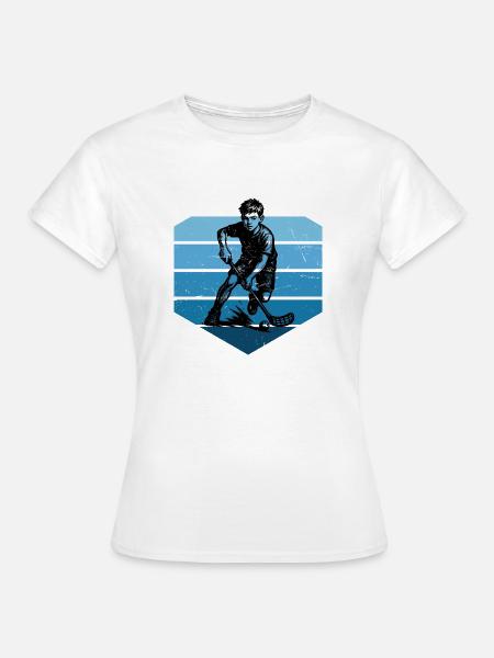 Floorball Liebe zum Anziehen - Frauen T-Shirt - Weiß