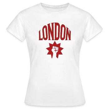 Londres - T-shirt Femme - blanc - Devant - AI Model Female 172 dark (172cm)