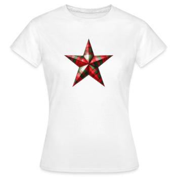 Création de t-shirt de l’Étoile de Noël - T-shirt Femme - blanc - Devant - AI Model Female 172 dark (172cm)
