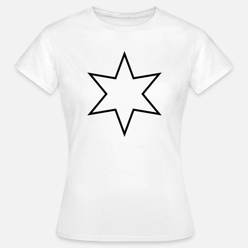 Six-pointed star - six-pointed star - Women's T-Shirt - white