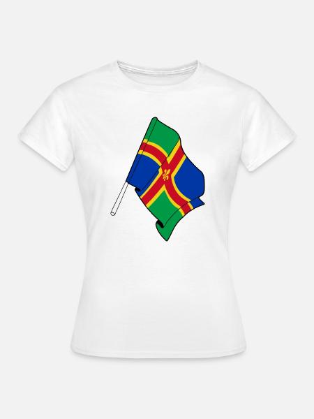 Design – Flagge von Lincolnshire - Frauen T-Shirt - Weiß