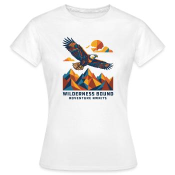 Wilderness Bound - Adventure awaits - Women's T-Shirt - white - Front - AI Model Female 172 dark (172cm)