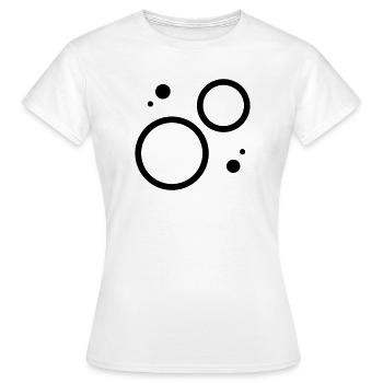 gravité - T-shirt Femme - blanc - Devant - AI Model Female 172 dark (172cm)