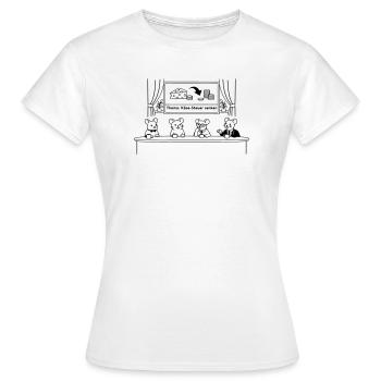 Réduction de la taxe sur le fromage souris - T-shirt Femme - blanc - Devant - AI Model Female 172 dark (172cm)