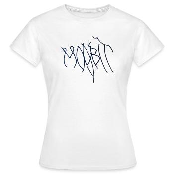 Berlin Moabit Hoodie Moabit T-Shirt. - Frauen T-Shirt - Weiß - Vorne - AI Model Female 172 dark (172cm)