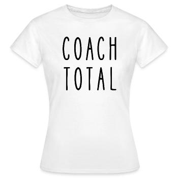 coach total - T-shirt Femme - blanc - Devant - AI Model Female 172 dark (172cm)