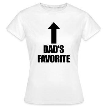 Lieblingskind Papas Liebling Ich bin Papas Lieblin - Frauen T-Shirt - Weiß - Vorne - AI Model Female 172 dark (172cm)